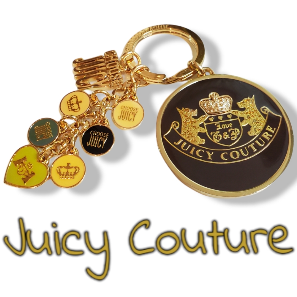 Juicy Couture Gold Charm Keychain